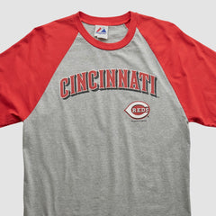 Heather Gray Cincinnati Reds Majestic 2000s T-shirt