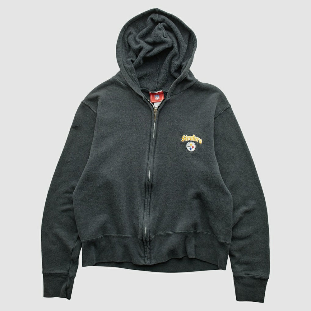 NFL 2000s Hooded Full Zip Sweatshirt - Pittsburgh Steelers Sweatshirts