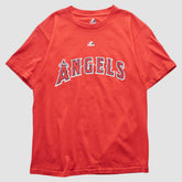 Red Los Angeles Angels Majestic 2000s T-shirt