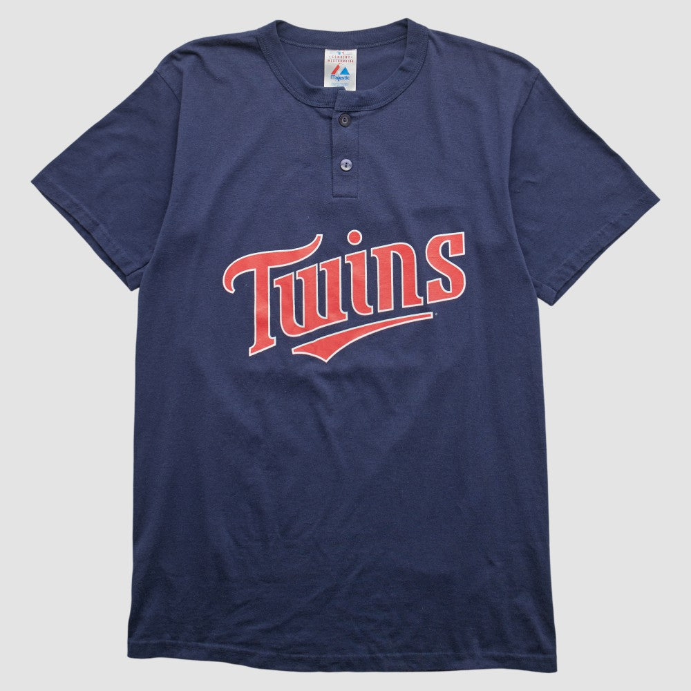 Navy Minnesota Twins Majestic 2000s T-shirt