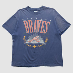 Navy Atlanta Braves Hanes 90s T-shirt