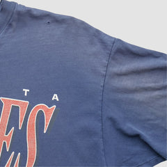 Navy Atlanta Braves Hanes 90s T-shirt