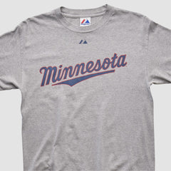 Heather Gray Minnesota Twins Majestic 2010 T-shirt