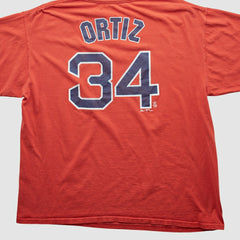 Red Boston Red Sox Majestic 2000s T-shirt