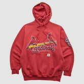 Red St. Louis Cardinals Stitches 2000s Hooded Pullover Sweatshirt