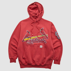 Red St. Louis Cardinals Stitches 2000s Hooded Pullover Sweatshirt