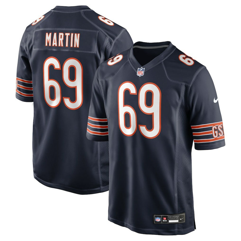 Jeremiah Martin Team Game Jersey - Chicago Bears Jerseys