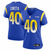 Jesse Luketa Women's Team Game Jersey - Los Angeles Rams Jerseys