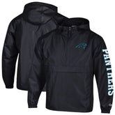 Packable Windbreaker Half-Zip Jacket - Carolina Panthers Jackets