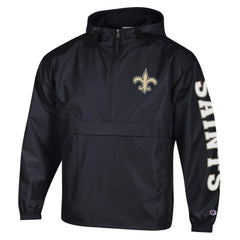 Packable Windbreaker Half-Zip Jacket - New Orleans Saints Jackets
