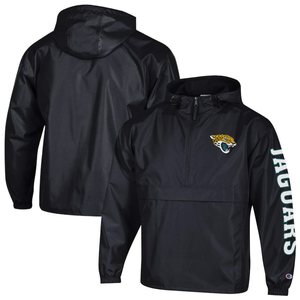 Packable Windbreaker Half-Zip Jacket - Jacksonville Jaguars Jackets