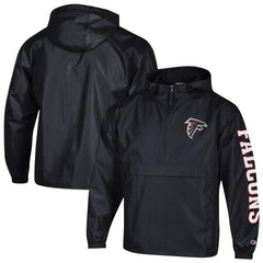 Packable Windbreaker Half-Zip Jacket - Atlanta Falcons Jackets
