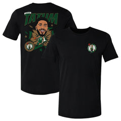 Jayson Tatum Boston Celtics 500 Level Caricature T-Shirt