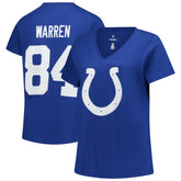 Tyler Warren Women's Plus Size Name & Number V-Neck T-Shirt - Indianapolis Colts T-shirts