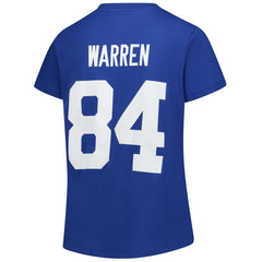 Tyler Warren Women's Plus Size Name & Number V-Neck T-Shirt - Indianapolis Colts T-shirts