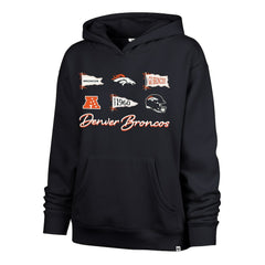 '47 Women's Bow & Banners Naomi Hoodie - Denver Broncos Hoodies