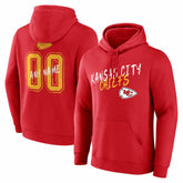 Hustle Personalized Name & Number Hoodie - Kansas City Chiefs Hoodies