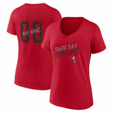 Women's Hustle Personalized Name & Number V-Neck T-Shirt - Tampa Bay Buccaneers T-shirts