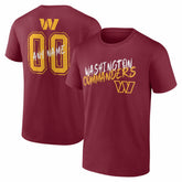 Hustle Personalized Name & Number T-Shirt - Washington Commanders T-shirts