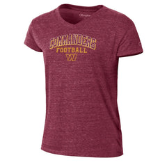 Women's Triumph Tri-Blend V-Neck T-Shirt - Washington Commanders T-shirts