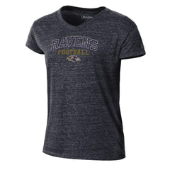 Women's Triumph Tri-Blend V-Neck T-Shirt - Baltimore Ravens T-shirts