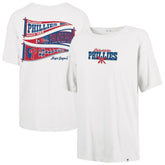 Sand Philadelphia Phillies '47 Women's Bow & Banner Sadie T-Shirt