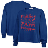 Royal Philadelphia Phillies '47 Women's Team Collage Sydney Long Sleeve T-Shirt