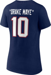 Drake Maye Women's Nickname V-Neck T-Shirt - New England Patriots T-shirts