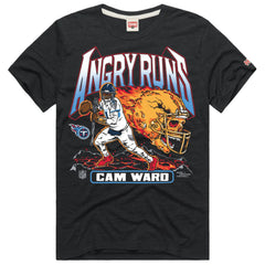 Cameron Ward Homage Unisex Angry Runs Player Graphic Tri-Blend T-Shirt - Tennessee Titans T-shirts