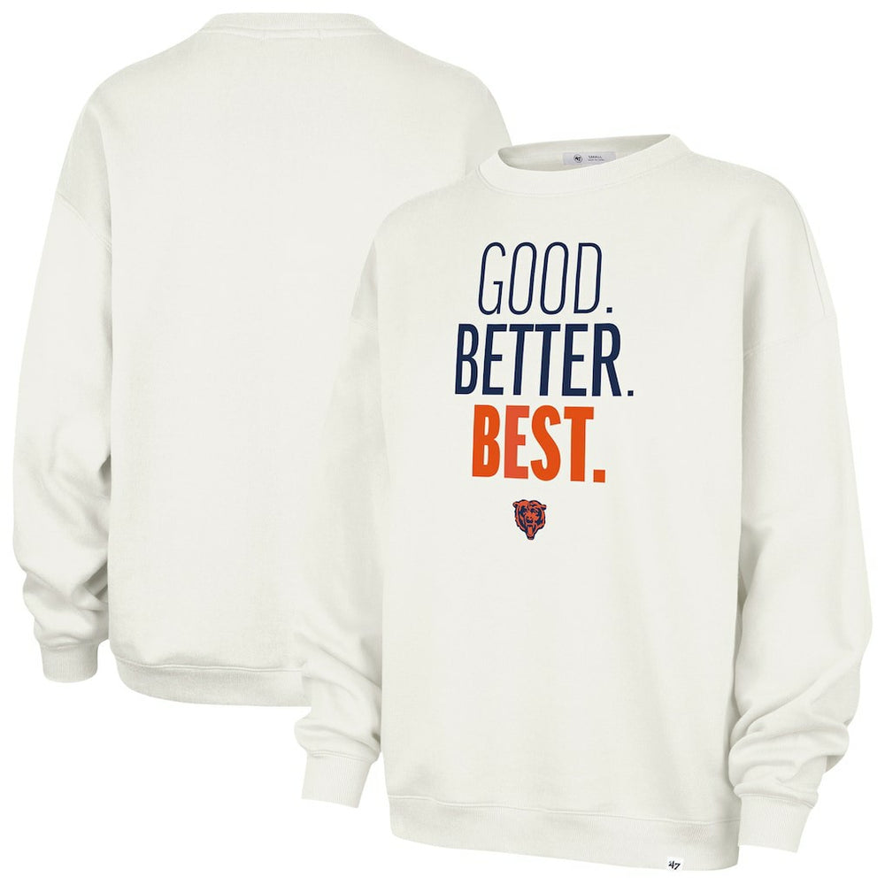 '47 Women's Good. Better. Best. Imprint Oversized Sweatshirt - Chicago Bears Sweatshirts