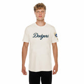 Cream Los Angeles Dodgers New Era 2026 Gold Collection Logo & Patch T-Shirt