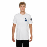 White Los Angeles Dodgers New Era 2026 Gold Collection Logo & Patch T-Shirt
