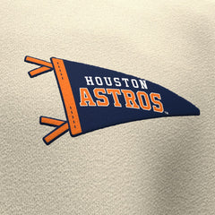 Tan Houston Astros Fanatics Unisex Spirit Jersey Fleece Crewneck Pennant Sweatshirt