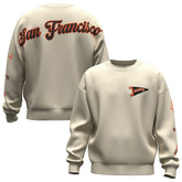 Tan San Francisco Giants Fanatics Unisex Spirit Jersey Fleece Crewneck Pennant Sweatshirt