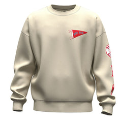 Tan Boston Red Sox Fanatics Unisex Spirit Jersey Fleece Crewneck Pennant Sweatshirt