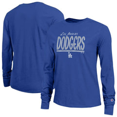 Royal Los Angeles Dodgers Champion Women's Long Sleeve T-Shirt