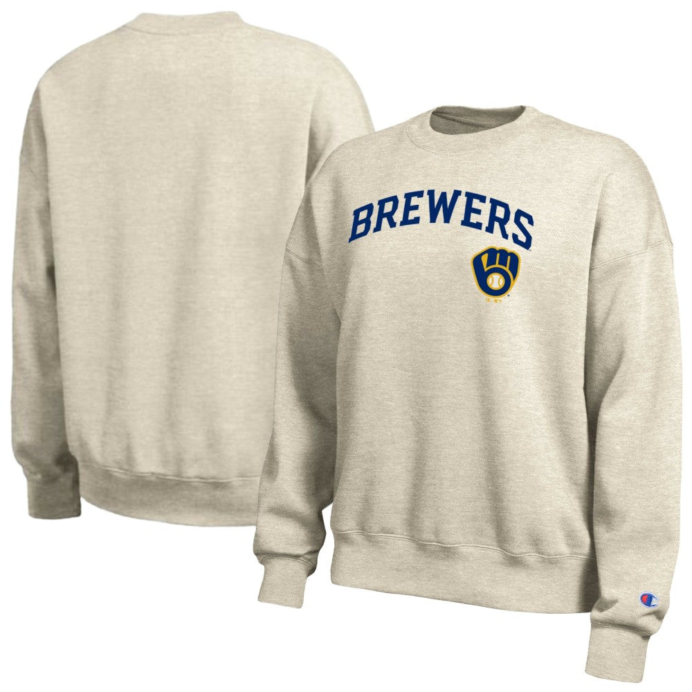 Oatmeal Milwaukee Brewers Champion Women's All-Star Sweatshirt