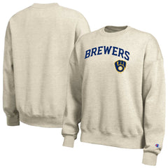 Oatmeal Milwaukee Brewers Champion Women's All-Star Sweatshirt