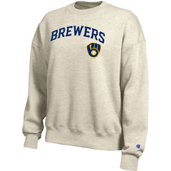 Oatmeal Milwaukee Brewers Champion Women's All-Star Sweatshirt
