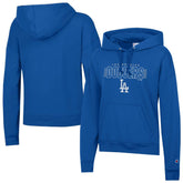 Royal Los Angeles Dodgers Champion Women's Distressed Powerblend Hoodie