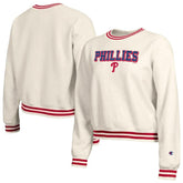 Cream Philadelphia Phillies Champion Women's Reverse Weave Sweatshirt