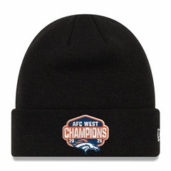 2025 AFC West Division Champions Cuffed Knit Hat - Denver Broncos Hats