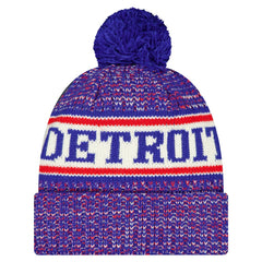 New Era Detroit Pistons Team Cuffed Knit Hat with Pom sale