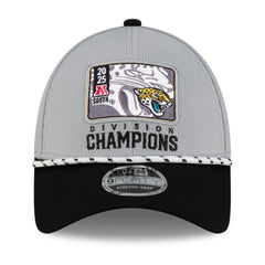 2025 AFC South Division Champions Locker Room Trophy Collection 9FORTY Adjustable Hat - Jacksonville Jaguars Hats