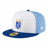 White/Light Blue Kansas City Royals New Era Authentic Collection On-Field 59FIFTY Fitted Hat