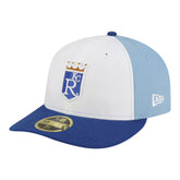 White/Blue Kansas City Royals New Era Authentic Collection On-Field Low Profile 59FIFTY Fitted Hat