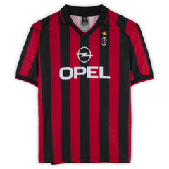 Frank Rijkaard AC Milan Autographed Red/Black Home Jersey