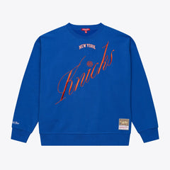 Mitchell & Ness New York Knicks Women's Hardwood Classics Script Lightweight Sweatshirt