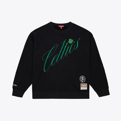 Mitchell & Ness Boston Celtics Women's Hardwood Classics Script Lightweight Sweatshirt