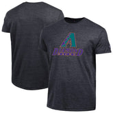 Black Arizona Diamondbacks Champion Cooperstown Logo Tri-Blend T-Shirt